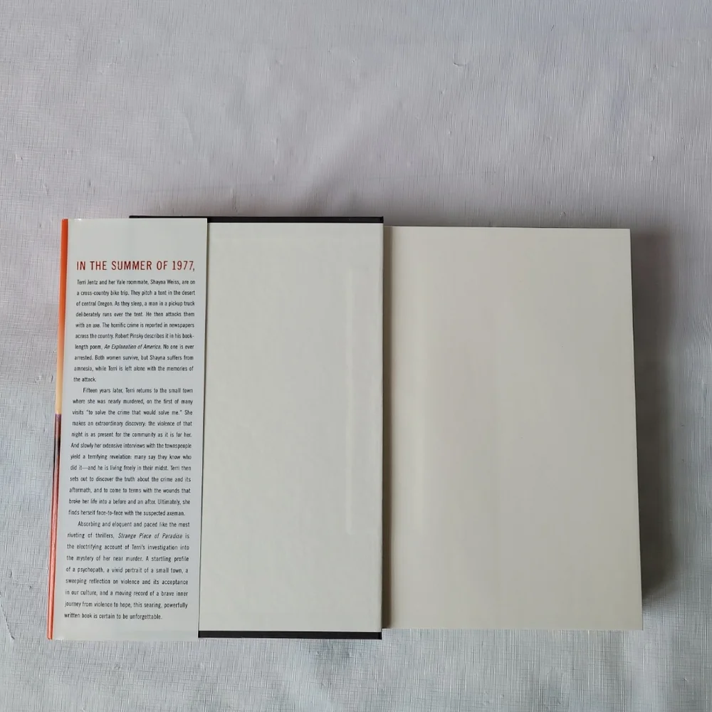 Strange Piece of Paradise Terri Jentz Hardcover Murder Mystery True Crime
